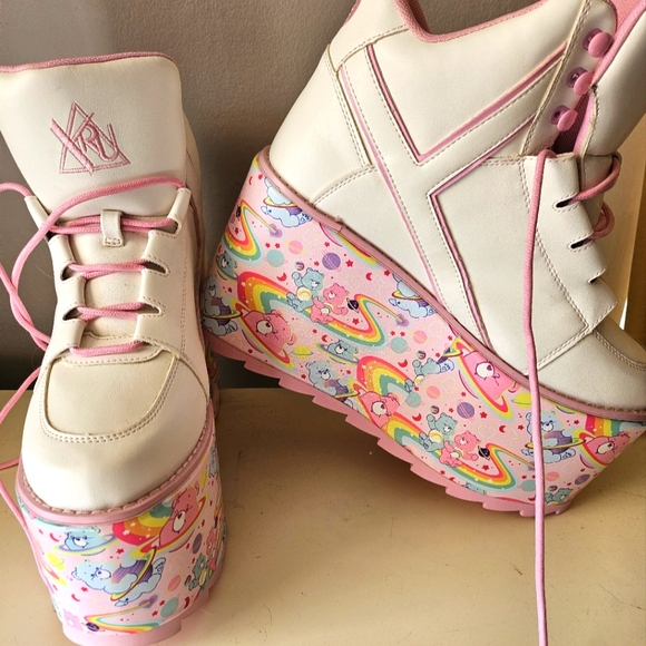 YRU Shoes - Women's Size 10 YRU Limited Edition Care Bears Platforms